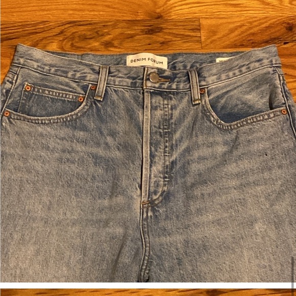 Denim Forum Farrah High Rise Wide Leg Size 28L Size 31- Euc Like New - Picture 7 of 12